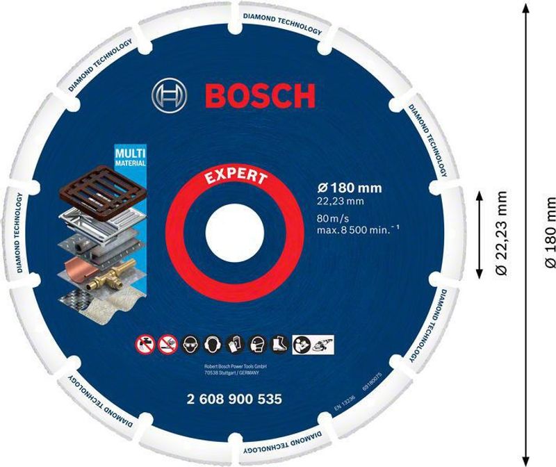 Bosch Expert Diamond Metal Wheel kapskiva 180 x 22,23 mm