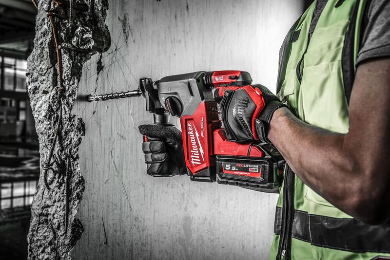 Milwaukee M18 FH-0 Kombihammare SDS+ 18V (utan batterier)
