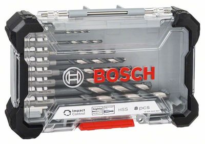 Bosch Metallborrsats IMPACT CONTROL HSS 2-10mm 8-delar
