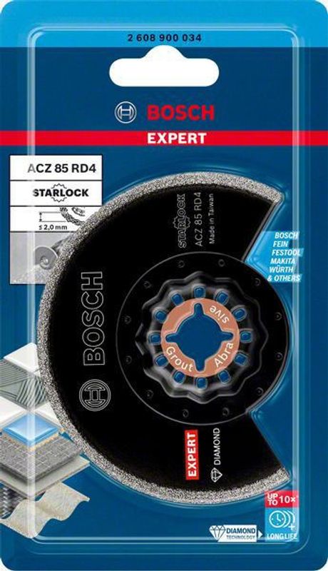 Bosch Expert Grout Segment Blade (Expert Grout segmentblad) ACZ 85 RD4 blad för multiverktyg 85 mm