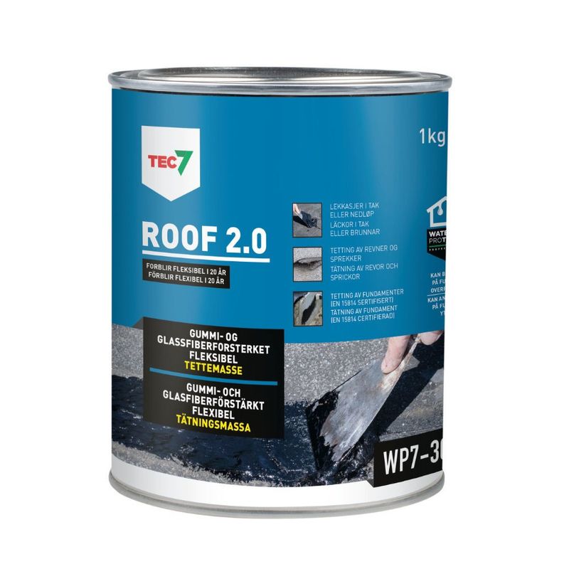 TEC7 Roof7 Gummiasfalt 2.0 Glasfiber 1kg