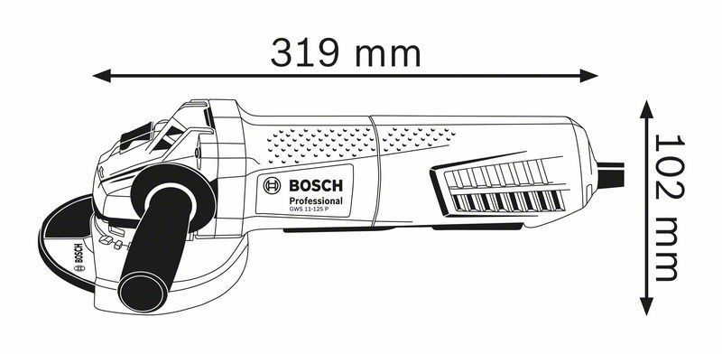 Bosch GWS 11-125 P Vinkelslip 1100W