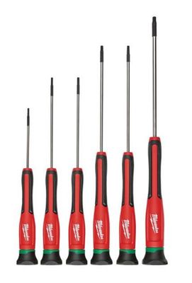 Milwaukee Precisionsskruvmejselset Torx 6-pack