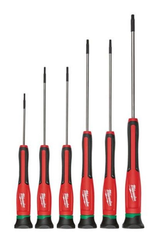 Milwaukee Precisionsskruvmejselset Torx 6-pack