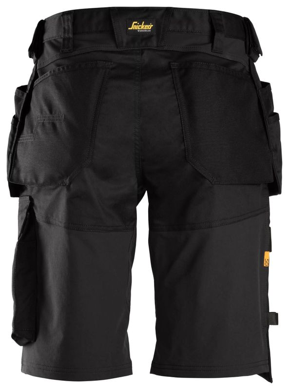 Snickers Shorts 6151 AllroundWork Stretch Hölsterfickor Svart Strl 64