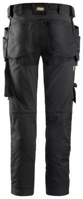 Snickers Arbetsbyxa 6241 AllroundWork Stretch Hölsterfickor Svart Strl D92