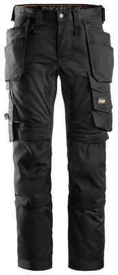 Snickers Arbetsbyxa 6241 AllroundWork Stretch Hölsterfickor Svart Strl D92