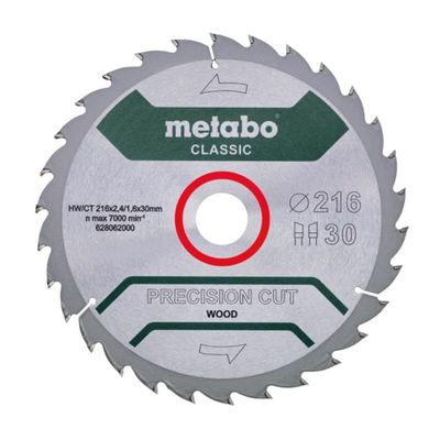 Metabo Precision Cut Wood Classic Sågklinga 216x30 mm 30T