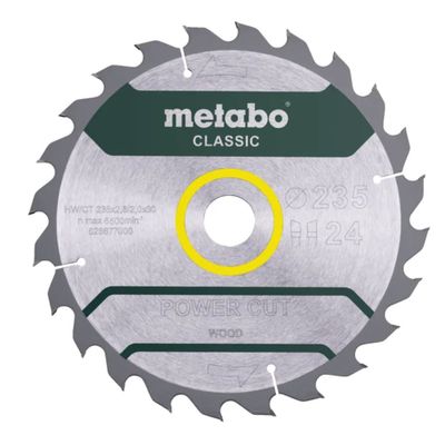 Metabo Sågblad Power cut wood – classic 235x30 Z24 WZ 18°