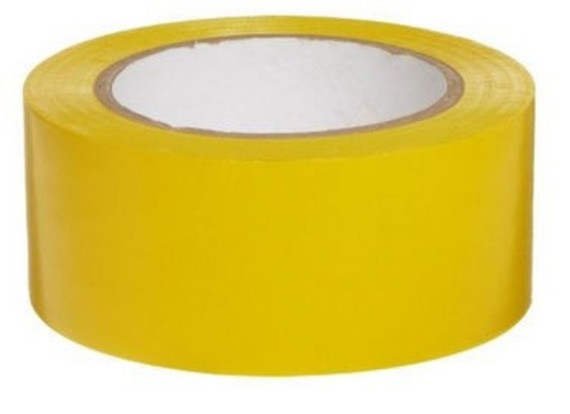 Tectis Byggtejp Gul Räfflad 566 50mm x 33m