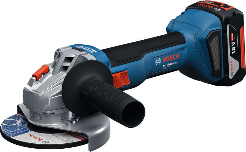 Bosch GWS 18V-8 Vinkelslip 18V 125mm L-BOXX (utan batterier)