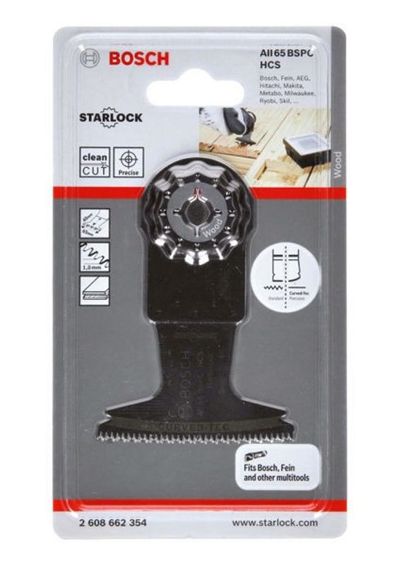Bosch AII65BSPC Multisågblad 65x40mm för hårda träslag