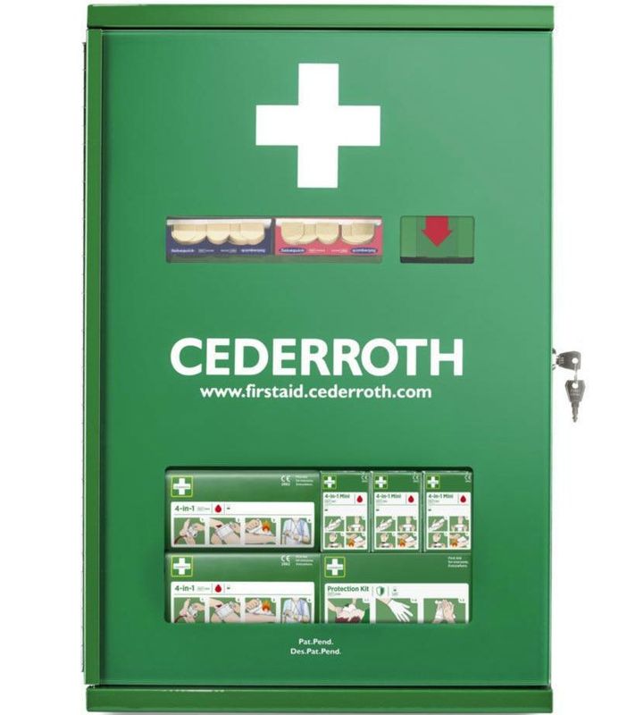 Cederroth Första Hjälpen-skåp Double Door 290900 - Organiserat och Lättåtkomligt