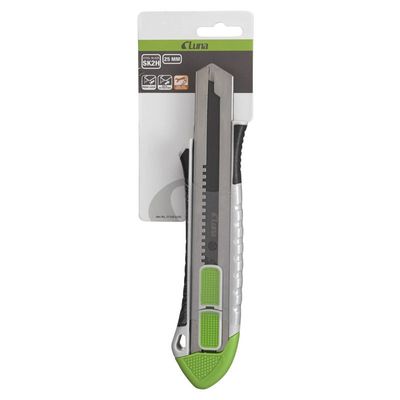 Luna L25-COMB Brytbladskniv 25mm med fast-/autoindragbart blad