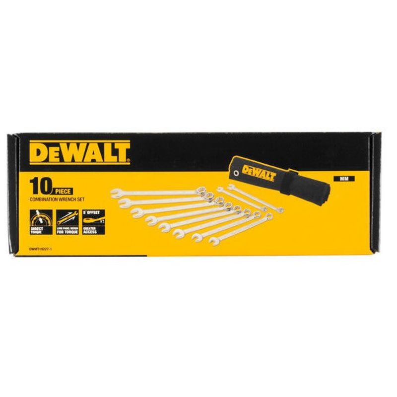 DeWalt DWMT19227-1 Blocknyckelset 10-19 mm 10-delar