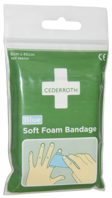 Cederroth Bandage Soft Foam Blå 6x40cm