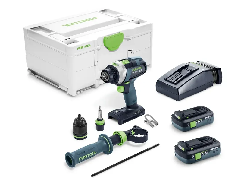Festool Skruvdragare & slagborr QUADRIVE TPC 18/4 TBX4,0 I-Plus