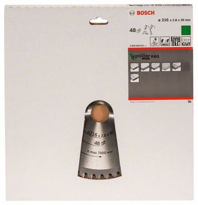 Bosch Sågklinga 216x30mm 48T -5 TRÄ (Fina snitt)