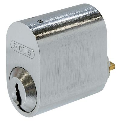 ABUS Oval Låscylinder Nickel 3-pack Lika Låsning