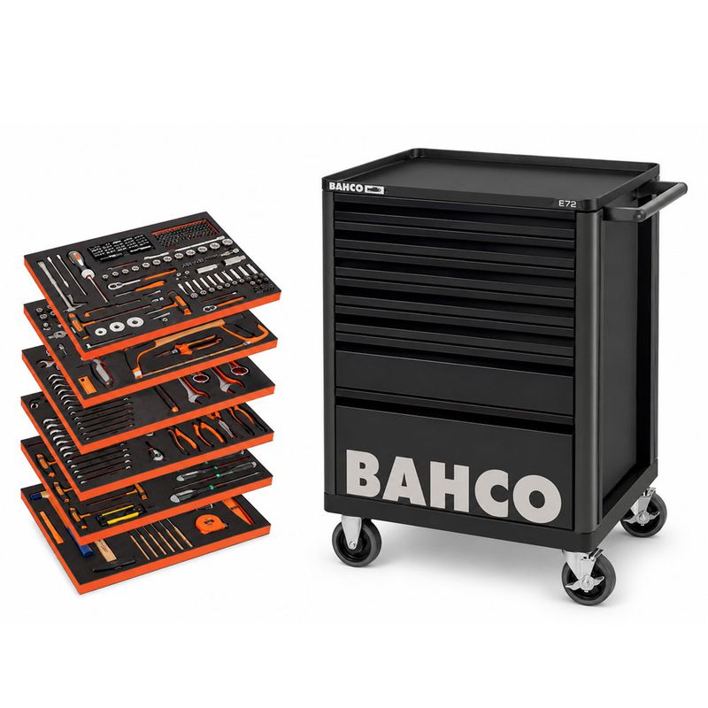 Bahco LARGE Verktygsvagn 6L 346 delar (952 x 510 x 782mm)