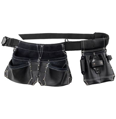 Snikki 9336 LTHR Verktygsbälte Svart ONESIZE