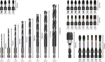 Bosch PRO Impact Metal Set 35-delar Bits-/Borrsats