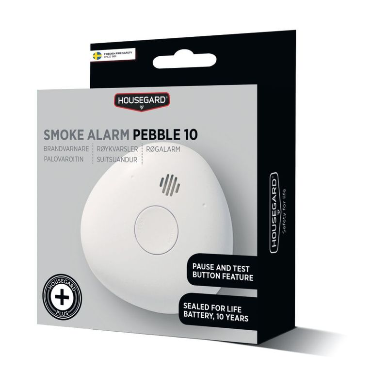 Housegard Brandvarnare Pebble 10 Display 15 st
