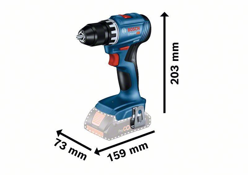 Bosch GSR 18V-45 Borrskruvdragare 18V L-BOXX (utan batterier)