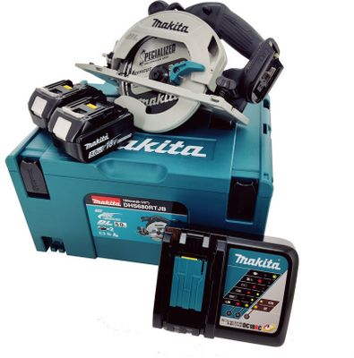 Makita DHS680RTJB Cirkelsåg 18V 165mm BL (2x5,0ah) BLACK-EDITION