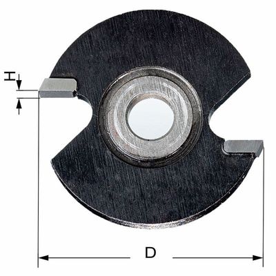 Delver Skivnotstål 5x40 S=8