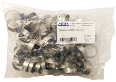 Gelins-KGK slangklämma 50-PACK 44-56 mm 50 st/frp
