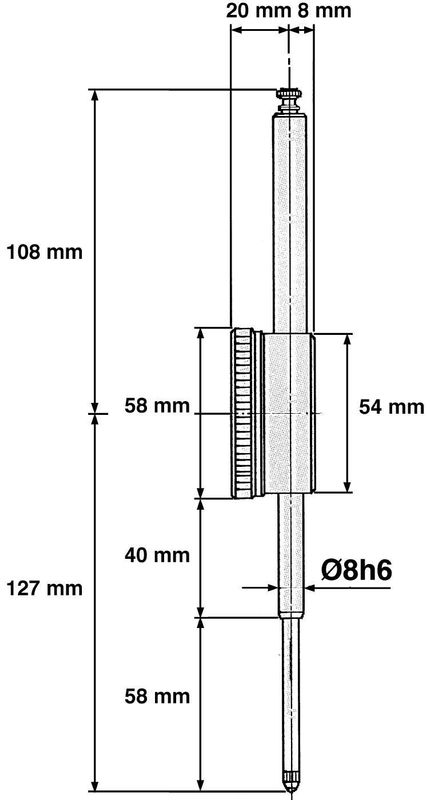 Limit Indikatorklocka Stötsäker 80/0,01
