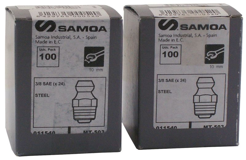 Samoa smörjnippel M7X1 rak /100ST