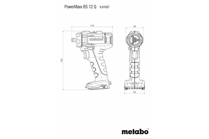 Metabo Borrskruvdragare Powermaxx BS 12 Q 12V (2x2,0ah)