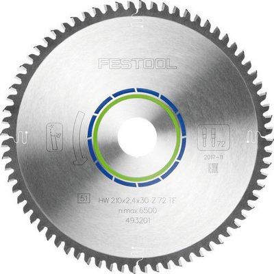Festool Specialsågklingor 210x2,4x30 TF72