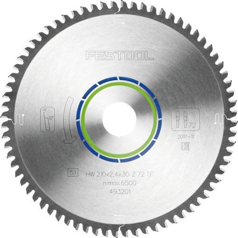 Festool Specialsågklingor 210x2,4x30 TF72