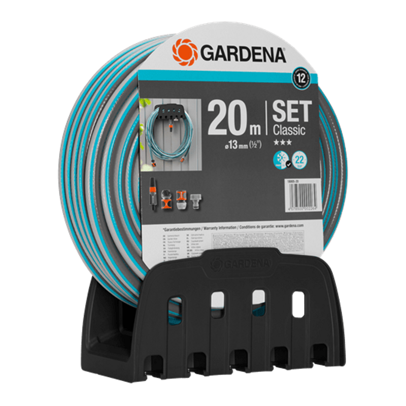Gardena 18005-20 Slangset med slanghängare 20m 1/2"
