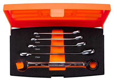Bahco 1RM/S5 Spärrkombinyckelsats 5-delar (8-19mm)