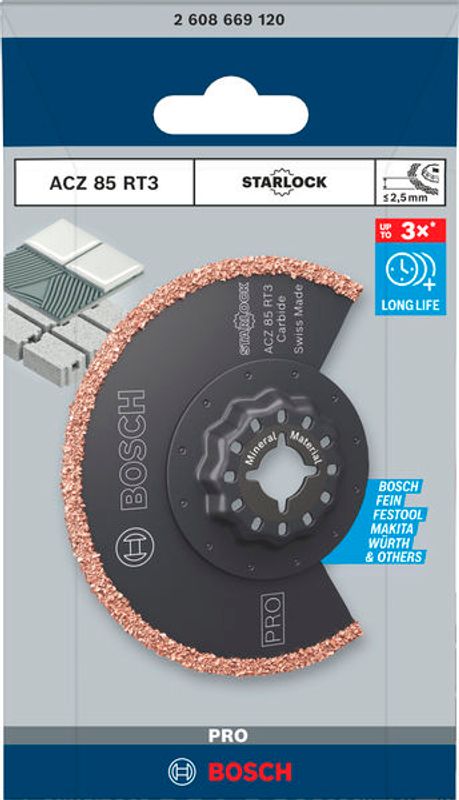 Bosch ACZ 85 RT3 Sågblad STARLOCK 85mm HM-RIFF  (1-P)