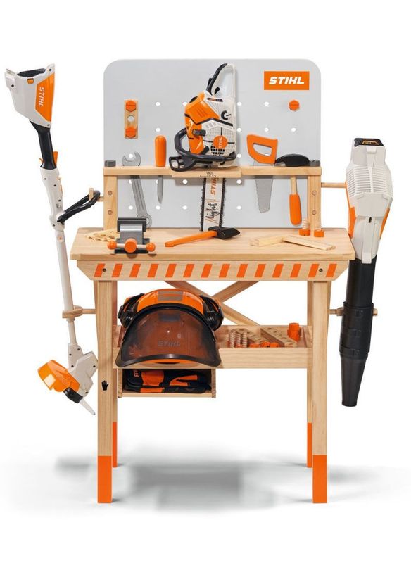 STIHL Arbetsbänk för Barn – FSC-certifierad med Träverktyg