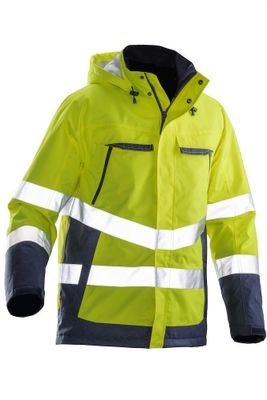 Jobman 1383 Fodrad Jacka HV Gul/Svart
