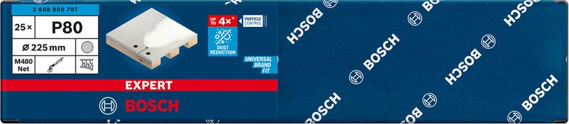Bosch Expert M480 slipnät för gipslipar 225mm 25st för trä, färg och gips