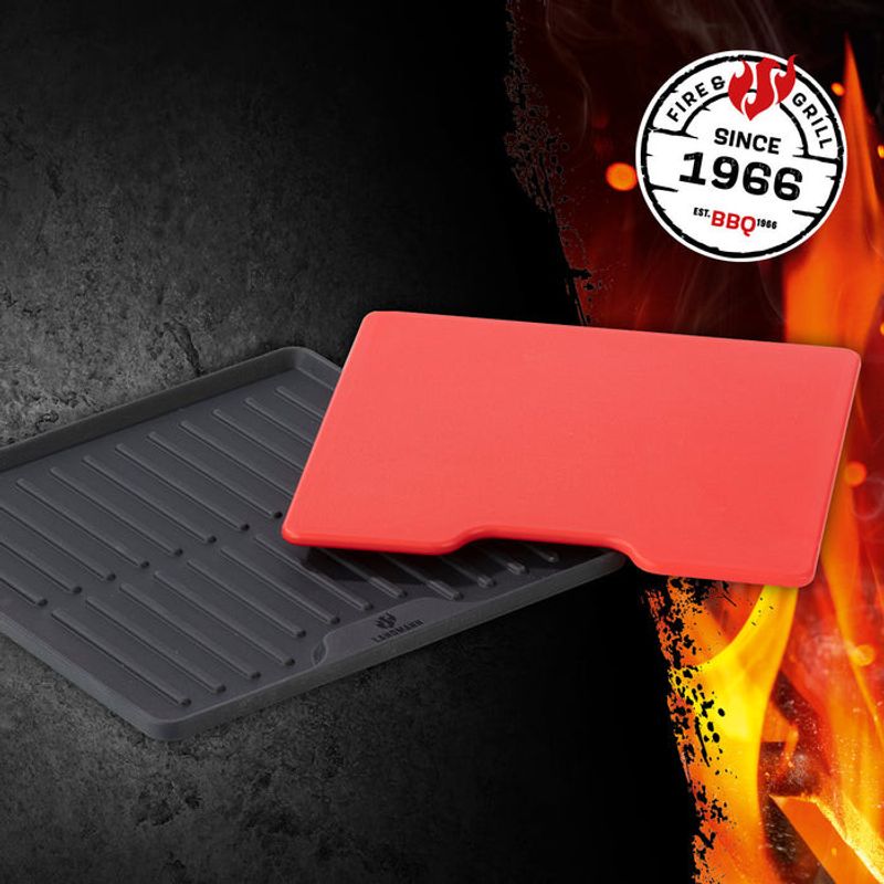 Landmann Silikonmatta med skärbräda 25x25cm