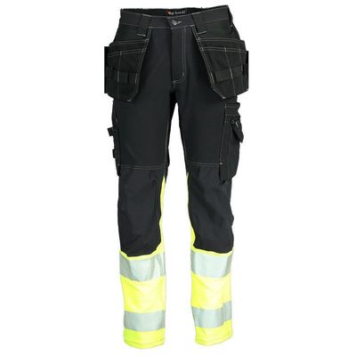 Top Swede Stretchbyxa 312 svart/gul kl.1