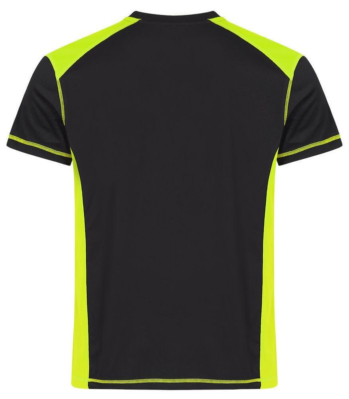 Clique Ambition-T T-Shirt Svart/Gul Kontrast