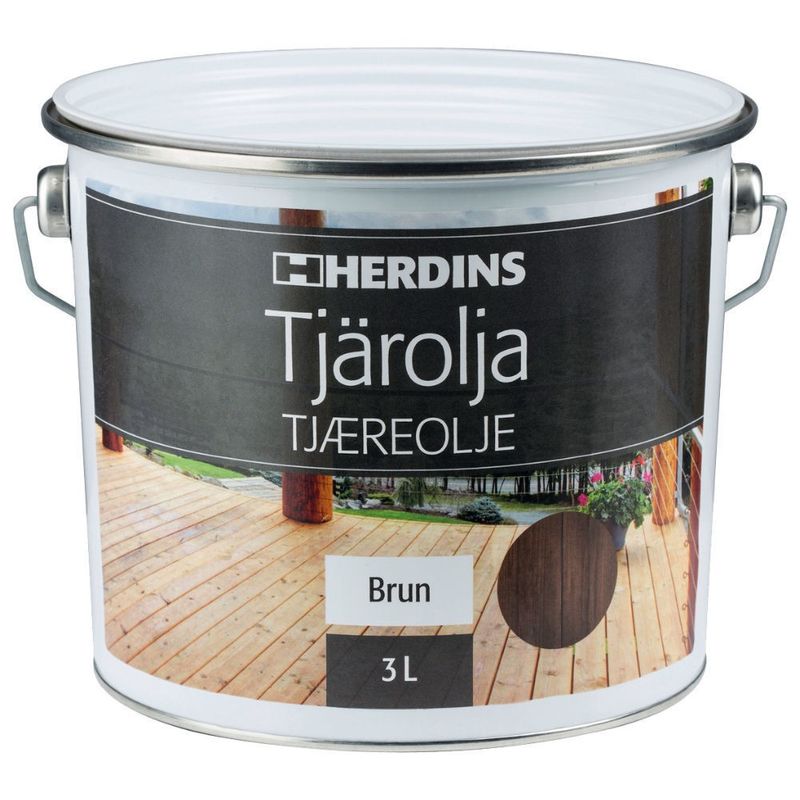 Herdins Tjärolja Brun 3L