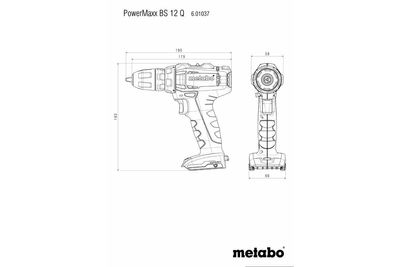 Metabo Powermaxx BS 12 Q borr-/skruvdragare (utan batteri)