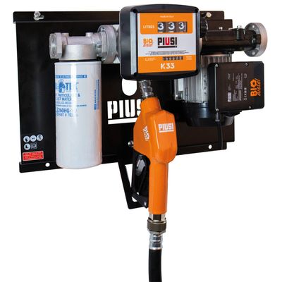 Piusi dieselpump 100 l/min 230V bio filter+mätare+autohandtag