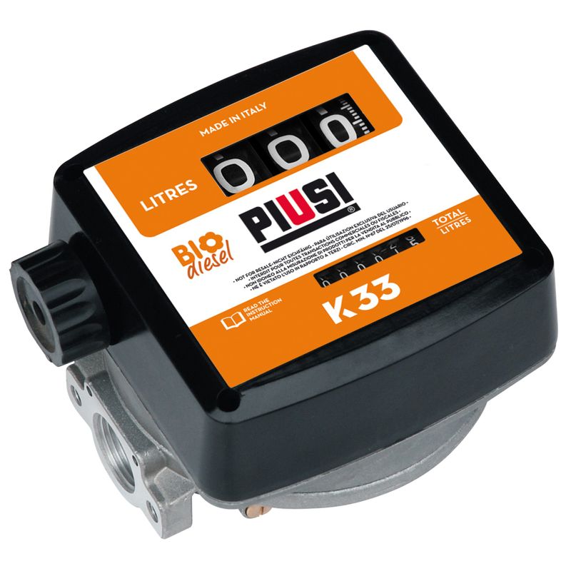 Piusi dieselmätare K33 1" 120 l bio biodiesel