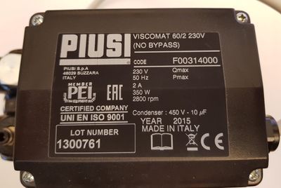 Piusi pump komplett oljesug visco 60 från 2011
